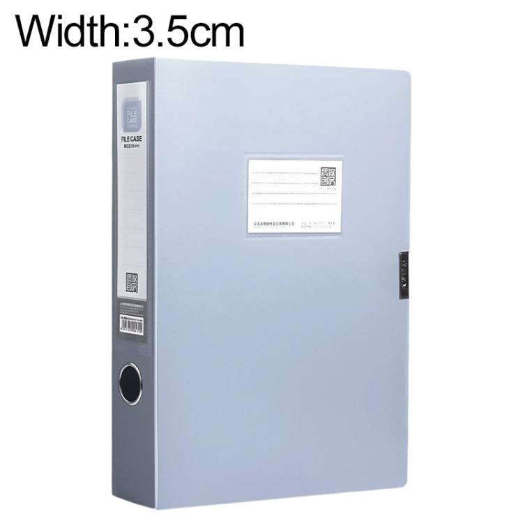 PP Thickened A4 Foldable File Storage Box, 3.5cm, 5.5cm, 7.5cm, 2.0cm