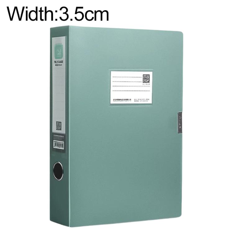 PP Thickened A4 Foldable File Storage Box, 3.5cm, 5.5cm, 7.5cm, 2.0cm