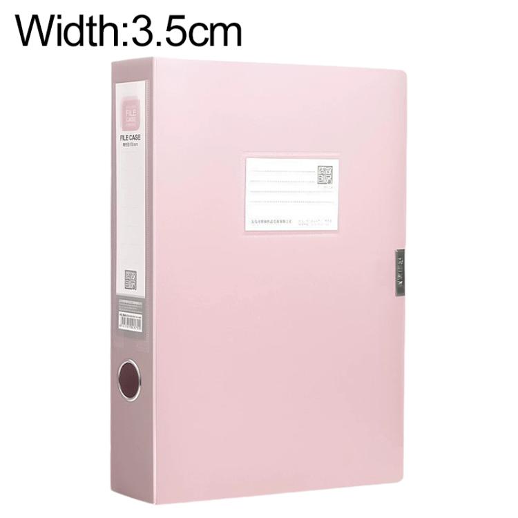 PP Thickened A4 Foldable File Storage Box, 3.5cm, 5.5cm, 7.5cm, 2.0cm