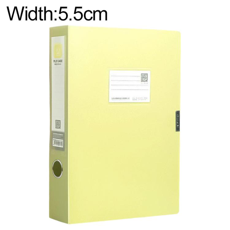 PP Thickened A4 Foldable File Storage Box, 3.5cm, 5.5cm, 7.5cm, 2.0cm