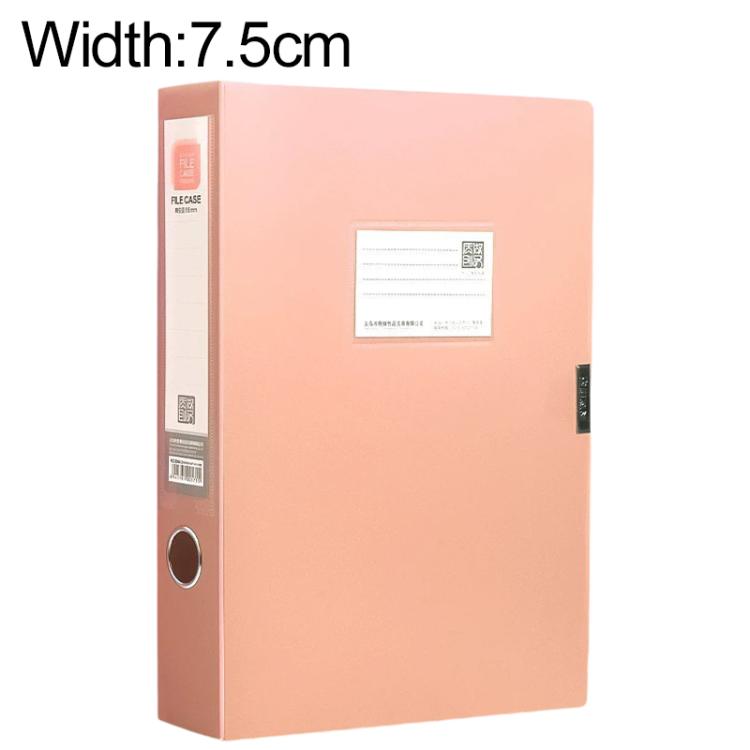 PP Thickened A4 Foldable File Storage Box, 3.5cm, 5.5cm, 7.5cm, 2.0cm