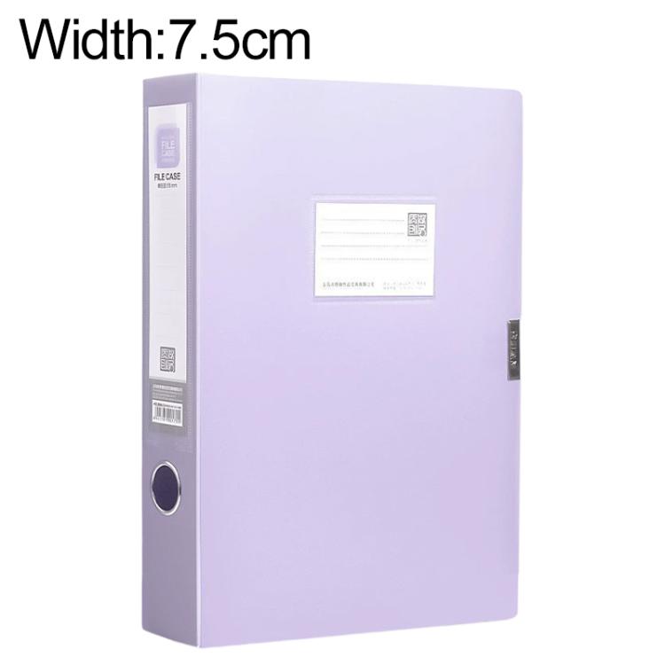 PP Thickened A4 Foldable File Storage Box, 3.5cm, 5.5cm, 7.5cm, 2.0cm
