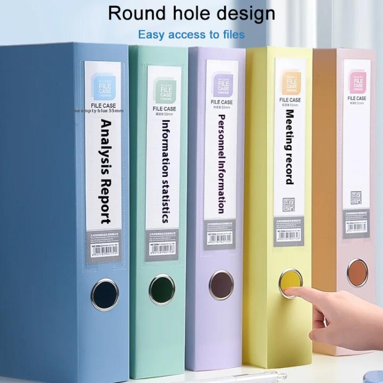 PP Thickened A4 Foldable File Storage Box, 3.5cm, 5.5cm, 7.5cm, 2.0cm