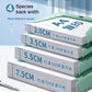 PP Thickened A4 Foldable File Storage Box, 3.5cm, 5.5cm, 7.5cm, 2.0cm