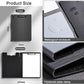 A4 foldable file board with thick plate clamp and waterproof enclosure