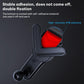 Black car phone holder base with adhesive-coated red suction pad screen grip