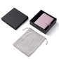Loose-leaf notebook passport holder in gift box with matching drawstring storage pouch