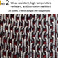 Galvanized chain sling links, close-up metal hook connections
