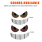 Car LED devil-eye light sets showing gold and red eye arcs with silver light bars
