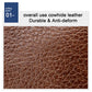 Brown leather grain close-up for a genuine leather crossbody bag