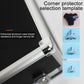 Aluminum key lock storage box corner with reinforced protector and silver frame