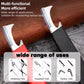 U-shaped manual knife sharpener with red base for sharpening various tools