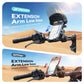 Sunshade phone holder with extension arm and mounted smartphone (render)