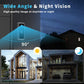 Video doorbell intercom camera with wide-angle view and home screen monitor