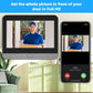 Indoor doorbell monitor with screen and outdoor camera plus smartphone call preview