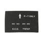Thermal breaker label marked P-T ONLY, E.C.O., and T’STAT with red and BRN codes