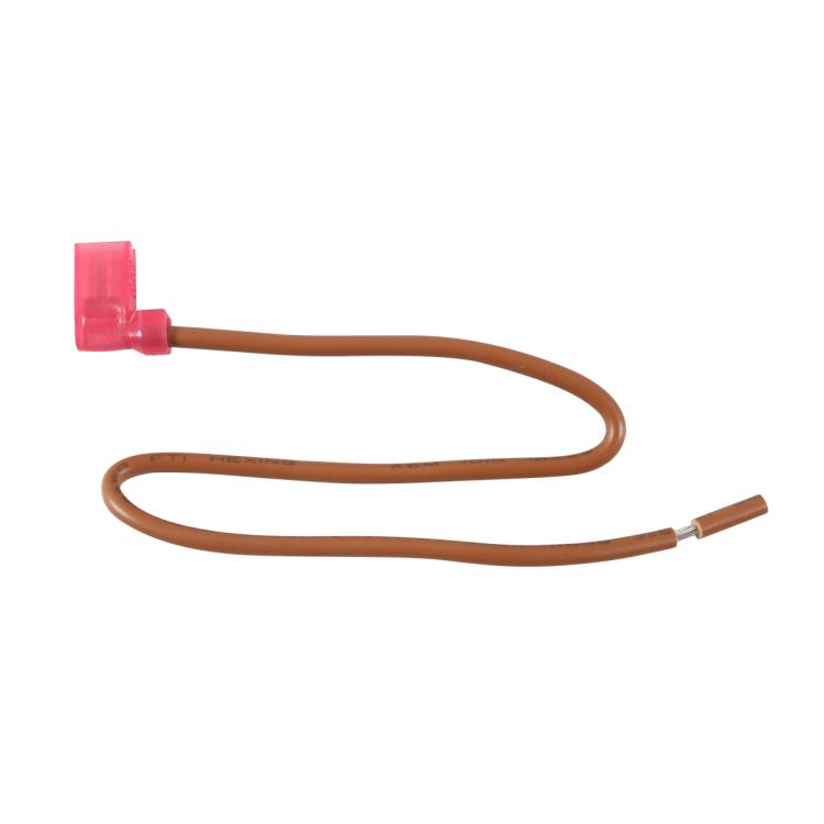 Thermal breaker wire harness with red connector and brown insulated leads
