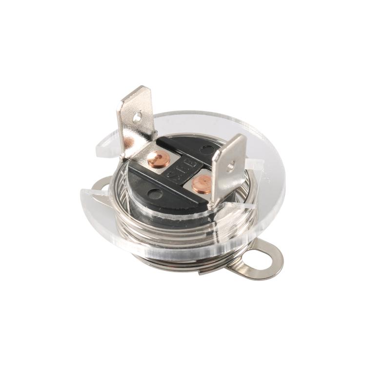 Thermal breaker thermostat sensor with metal housing and black ceramic switch