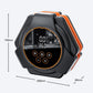 Electric car triangular air pump inflator with digital gauge and control panel