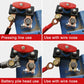 Car battery disconnect switch with copper lug and wire terminal connections, multiple views