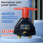 Mechanical main power battery disconnect switch with red lever and black body