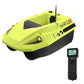 Yellow GPS fishing bait boat with antenna and included black remote control