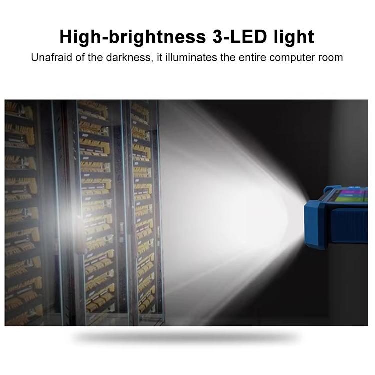 4K network coaxial simulation video surveillance tester with bright 3-LED light beam