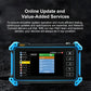 Video surveillance tester showing online update and value-added services screen