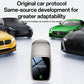Car protocol CarPlay converter dongle with silver casing and black front display