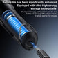 Mini beard trimmer charging via Type-C cable with blue light indicator