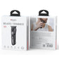 Beard trimmer retail box set showing product image and use photo