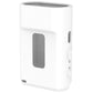 White silicone case with rectangular window and two side button openings