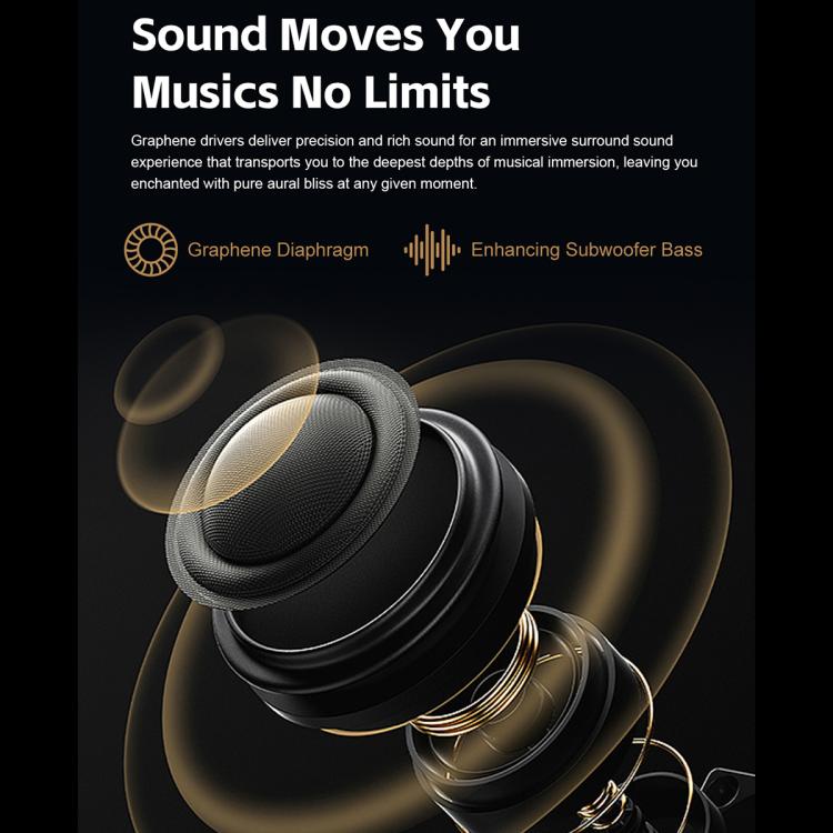 G99 wireless earbud close-up showing its rounded black speaker grille.