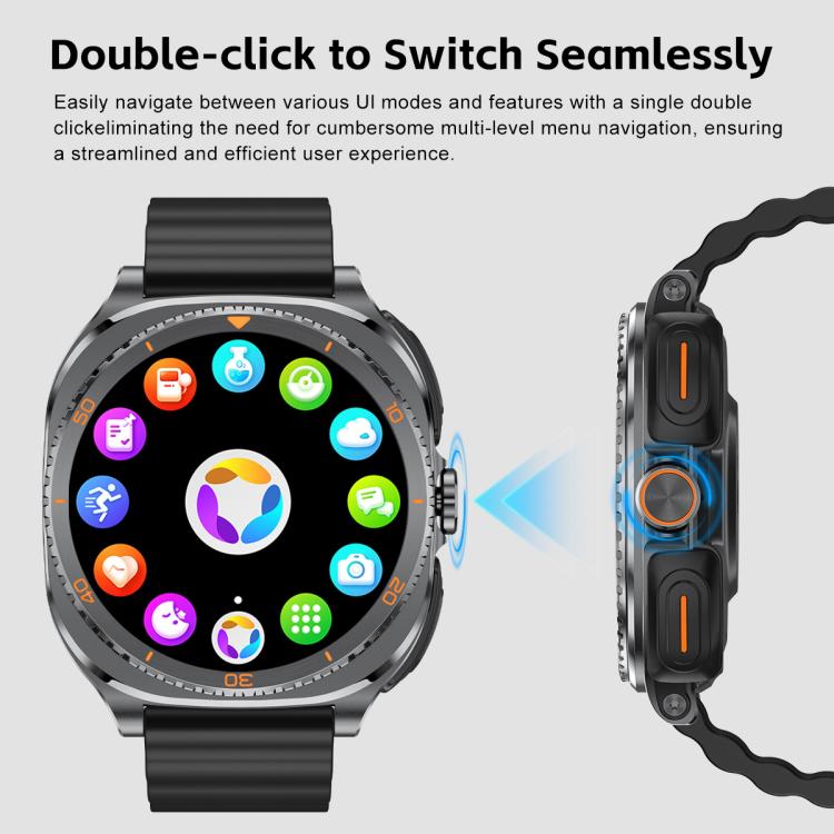 G99 smartwatch showing app icons and side buttons