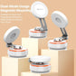 White rotating alloy magnetic vacuum phone holder with magnetic disc and adjustable arm
