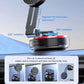 Rotating alloy magnetic vacuum phone holder base with red ring and adjustable telescopic arm