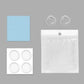 Car rear camera lens protector accessories: cleaning cloth, adhesive bag, four cover discs