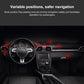 Magnetic car phone holder with multi-position mounting shown in car interior