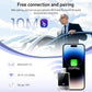 Wireless CarPlay converter with USB port, LED indicator, and paired phone display