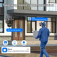 Dual-lens outdoor wireless security camera with solar panel and two-way voice speaker module