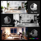 Smart pet robot camera with day and night vision modes, white and dark gray