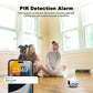 Smart pet robot camera with motion alert indicator light, white and dark gray