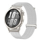 Double-Link Cloud Feel Breathable Nylon Loop Metal Connectors Watch Band, 18mm, 20mm, 22mm