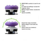 Purple thumbstick extender cap with anti-slip textured top and grip base