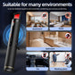 Portable black infrared detector with red display and indicator light