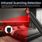 Handheld infrared detector with red scanning light and small LED dots at tip