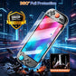 Reinforced clear bumper console case with precise cutouts