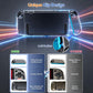 Transparent clip-on console case with secure lock-in side design