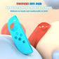 Silicone Joy-Con protective case shells in blue and red with smooth surface