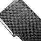 Dark gray carbon-fiber weave decorative film sheet, diagonal close-up